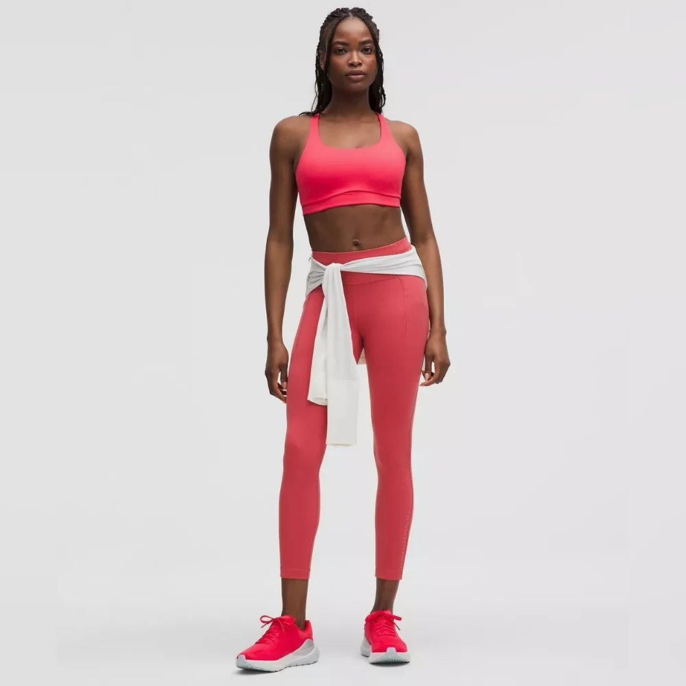 NWT Lululemon Athletica Swift Speed High Rise  25" Desert Red Size4 With Bag - Picture 2 of 9
